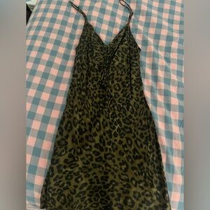 Zara leopard mini dress